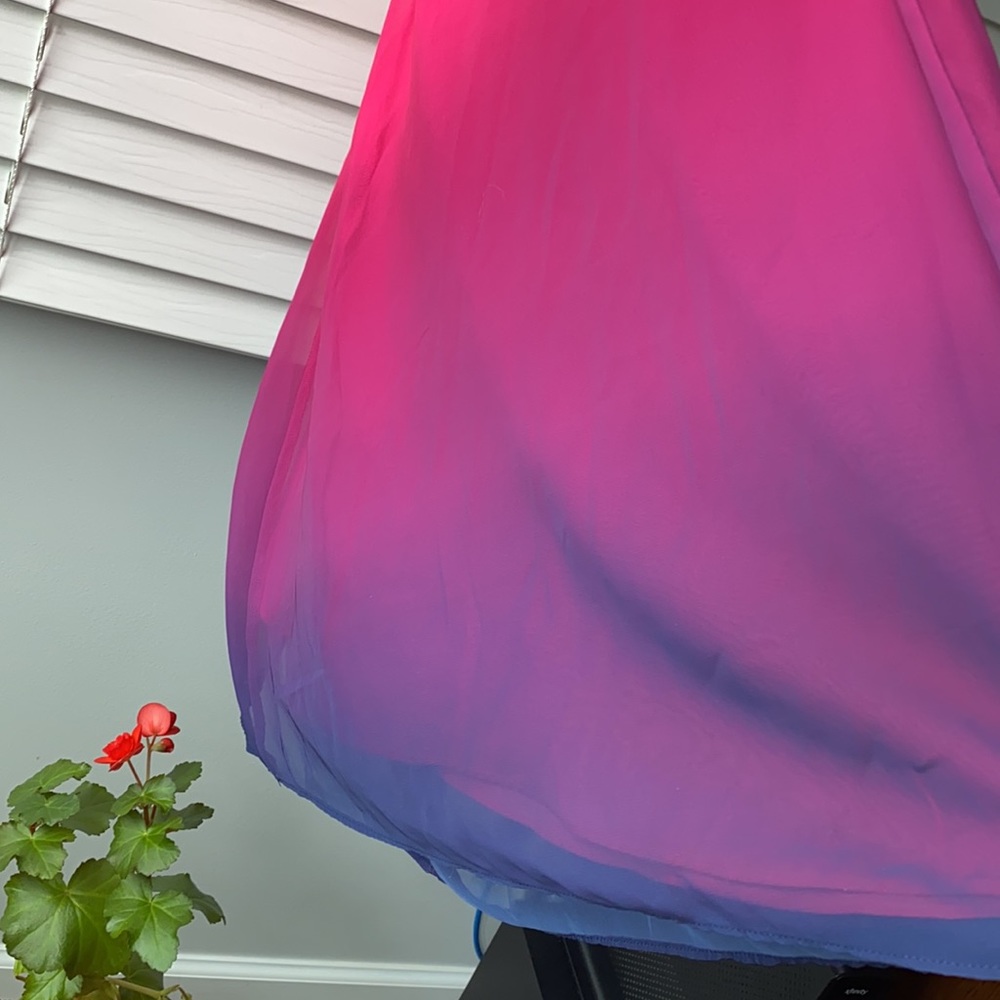 Cynthia Steffe Sara Ombré Halter Maxi Dress Size 2 - Picture 15 of 16